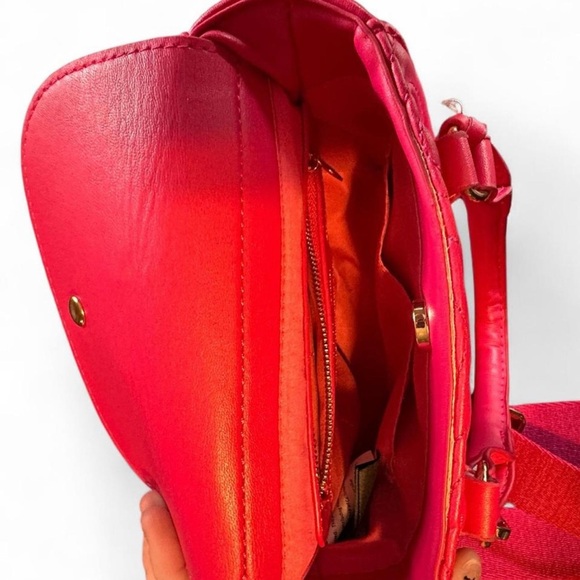 VALENTINO ORLANDI Mini Barbie Pink Quilted Vegan Leather Handbag Crossbody NWOT - Picture 4 of 9